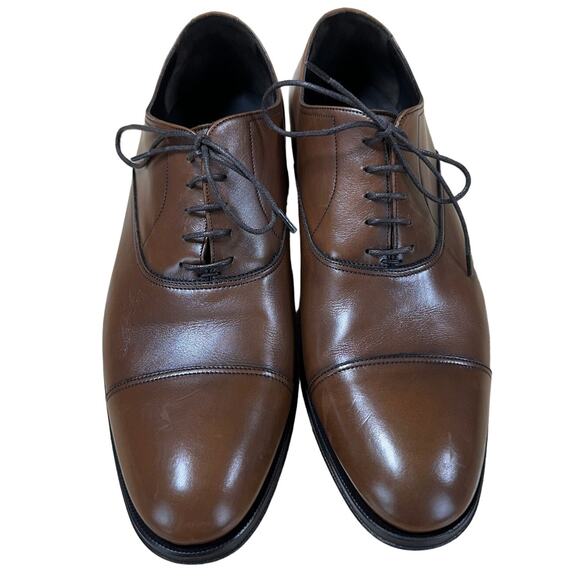 To Boot New York Brandon II Cognac Calf Cap Toe Men's Oxford Size 9 EUC - Picture 5 of 10